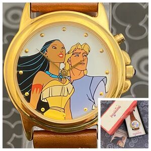 Vintage Disney Pocahontas Musical Swiss Quartz Watch Plays “Colors of the Wind”
